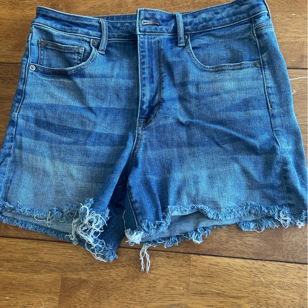 American Eagle midi denim shorts